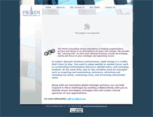 Tablet Screenshot of prismconsultinggroup.com